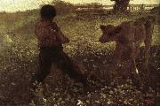 Winslow Homer Shi Xingzi a small calf Sweden oil painting artist